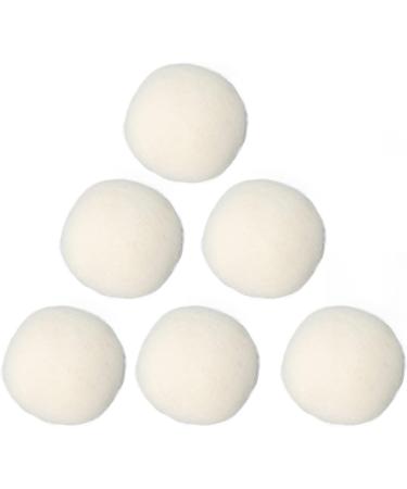 Dekaim 6pcs Wool Drying Balls Reusable Static Reduction Time Saving Skin Friendly Softener Ball for Clothes(3CM) - Buy Online on GoSupps.com