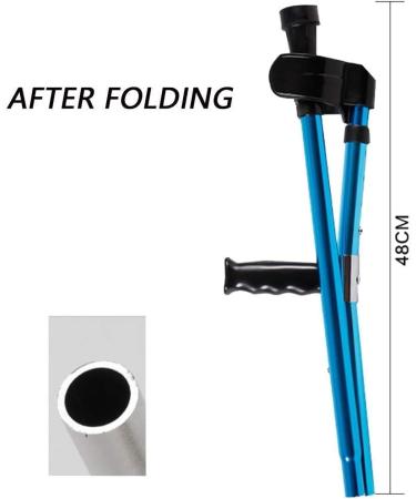 Armpit Crutches Foldable Aluminum Forearm Crutches for Adults and Teenagers Ergonomic Lightweight Adjustable Handles Comfortable Grips Bathing in Sunlight - Buy Online on GoSupps.com