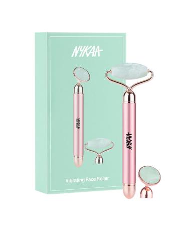 Nykaa Naturals Green Jade Vibrating Face Roller - Tone Muscles Reduce Eye Bags Prevent Acne & Dark Circles - 1 pc - Buy Online on GoSupps.com