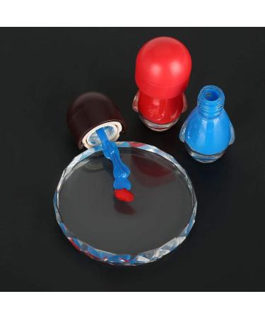 Nail Art Palette | Glass Makeup Mixing Tool for DIY Nail Designs - Round Cosmetic Display - Buy Online on GoSupps.com