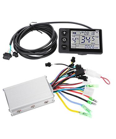 Motor Controller, Waterproof Mini LCD Panel Brushless Speed Controller Kit for Electric Bicycle Scooter (24V/36V 250W/350W)