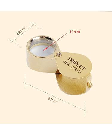 Magnifying Glass 30 Times Folding Geological Wenwan Magnifying Glass for Reading Crafts Repair Magnifier Silver Lofty Ambition - Buy Online on GoSupps.com