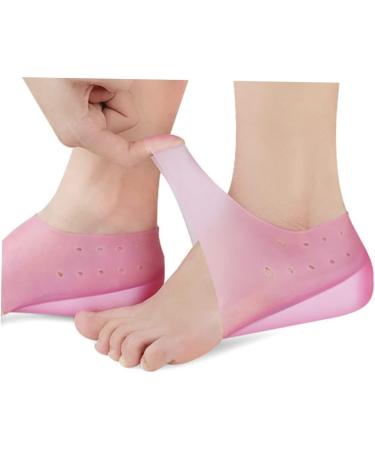 FRCOLOR Insoles for Plantar Heel Cushion - Height Increasing Inserts Invisible Shoe Pads 2 Pairs - Pink Color 12x4.5cm - Buy Online on GoSupps.com