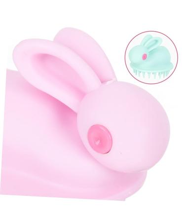 Kisangel 8 Pcs Rabbit Head Scrubber Stimulation Massage Hair Brushes - Silicone Baby Scalp Massager Shampoo with Handle for Cleaning - Adorable Design - 6.7X6CMx4pcs - Buy Online on GoSupps.com