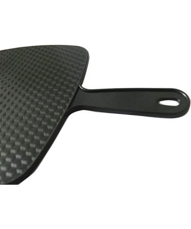 BinaryABC Black Hand Mirror  Handheld Mirror with Handle  Salon Barbers Hairdressers Mirror - Buy Online on GoSupps.com