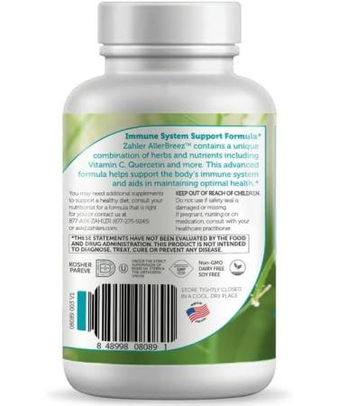 Zahler AllergEase 180 Vegetarian Capsules | Natural Allergy Relief - Buy Online on GoSupps.com