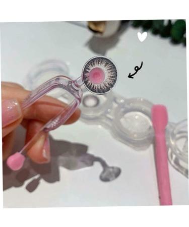 Nail Box Contact Lens Applicator Silicone Soft Contact Lens Inserter and Remover Tools with Tweezers & Suction Stick for Scleral Contact Lenses and Prosthetic Eyes - Buy Online on GoSupps.com