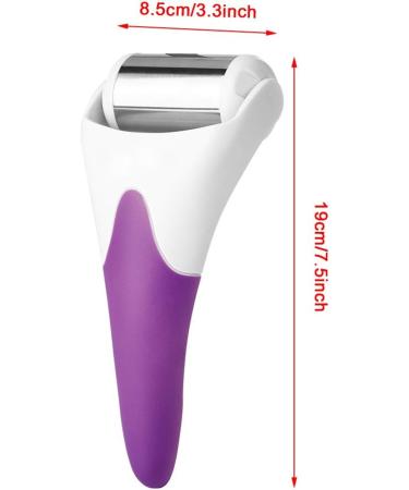Facial Massager - Portable Stainless Steel Ice Roller for Face & Eye Puffiness Relief (Purple) | Shop Internationally - Buy Online on GoSupps.com