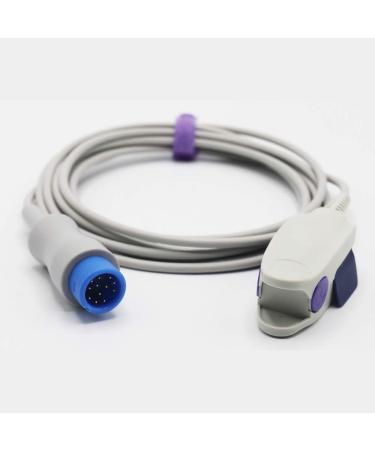 Sino-K Compatible with Mindray iPM-9800 PM 5000 PM 6000 PM 8000 Spo2 Sensor Finger Clip Nellcor Tech 12 Pins Connector CE/FDA approved