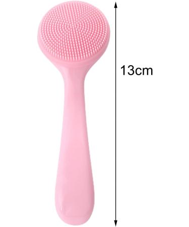 Skin-friendly Facial Cleansing Brush Gentle Exfoliating Blackhead Removing Handheld Facial Cleansing Brush Skin Cleaning Tools for Girl - Pink Blue pink - Buy Online on GoSupps.com