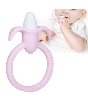 Infant Silicone Teether - BPA Free Soft Pink Teething Toy for Toddlers | Safe Chewing & Soothing Solution - Buy Online on GoSupps.com