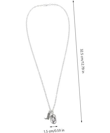 Yardenfun Cowboy Themed Pendant Necklace Hanging Ornament Funny Necklace for Alloy Jewelry Pendant Necklace Creative Necklace Unique Pendant for Necklace Party Favors - Buy Online on GoSupps.com