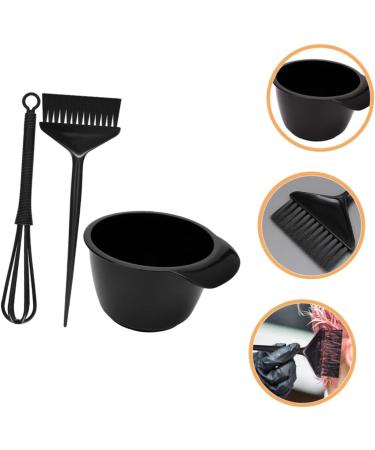 iplusmile Kit Teinture Capillaire 3 Pi ces Bol Pinceau et B tonnet M langeur Noir pour Salon de Coiffure Usage Maison Soin Cheveux Coloration Uniforme - Buy Online on GoSupps.com