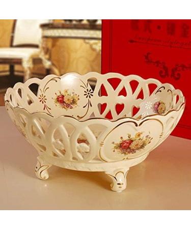 Fruit Bowls Porcelain Fruit Bowl for Kitchen Counter Fruit Bowl Server Ceramic Decorative Dessert Appetizer Cake Candy Fruit Basket Fruit Basket (Color : A) - Buy Online on GoSupps.com