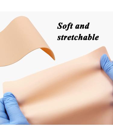 Autdor 10Pcs Blank Tattoo Practice Skin - Double Sided Fake Skin for Tattooing and Microblading - 7.4x5.6 inches - Ideal for Tattoo Artists - 10 Count - Buy Online on GoSupps.com