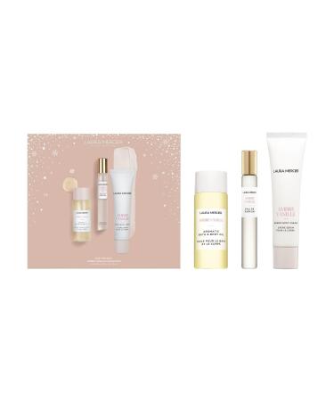 Laura Mercier Serum Body Cream Ambre Vanille Travel Size Trio