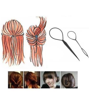 2PCS Hair Tool Set - Ponytail Former & Hairwrap Styler for Women & Girls | Perfect Hair Aid for All Hairstyles - Buy Online on GoSupps.com