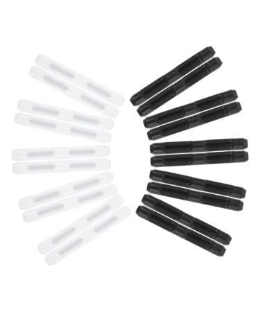 Lurrose 10 pairs of glasses solid earrings portable glasses bracket ear pads made of silicone glasses ear pads glass pads made of rubber glasses ear bracket pebbles boots glasses covering 1 5.7x0.7cm