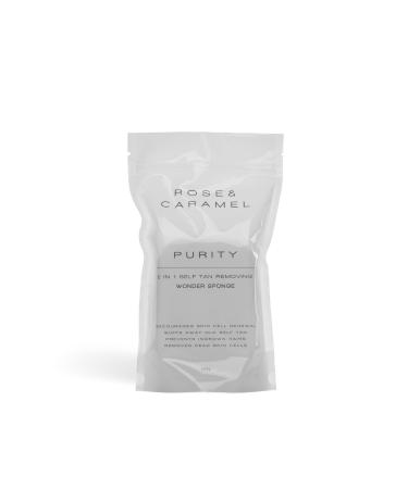 Rose & Caramel Purity Buff Away Tan Erasing Soap Sponge. Mango Scent Rapid Removal Best Fake Tan Remover. Exfoliating Body Scrub Bath & Shower Body Scrub Exfoliating Sponge (200g)