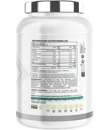 Superset Nutrition - 100% Vegan Protein (900g) - Vegetable protein mix - Pea Rice Coconut and Pumpkin + Vitamin B12 - The best alternative to classic whey - Almond & Vanilla - Buy Online on GoSupps.com
