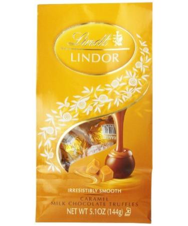 Lindt LINDOR Caramel Milk Chocolate Truffles ,5.1 Ounce by Lindor Foods