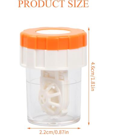 Zsanhua 5 Pieces Contact Lens Barrel Cases Plastic Portable Contact Lens Cleaner Washer Manual Rotation Contact Lens Cleaning Case for Daily Eyes Care (5 Colors) - Buy Online on GoSupps.com