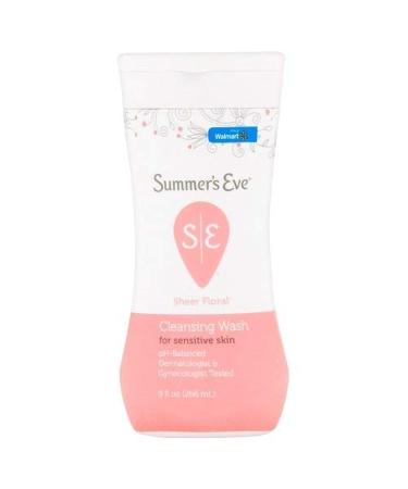 Summer's Eve Sensitive Skin Cleansing Wash Sheer Floral 9 fl oz