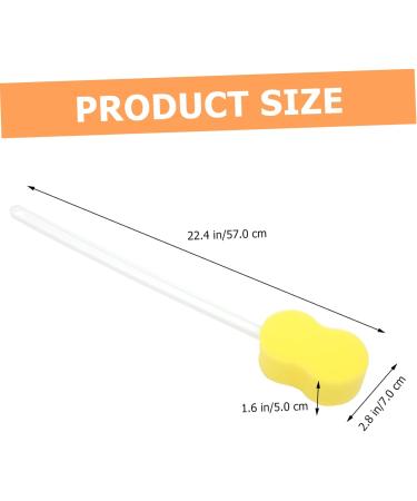 BELLIFFY Long Handle Bath Sponge Back Cleaner for Shower Loofah Exfoliating Body Scrubber Shower Brush Back Brush for Shower Sponges for Brush Handle for Shower Handled Sponge Bathing Pp - Buy Online on GoSupps.com