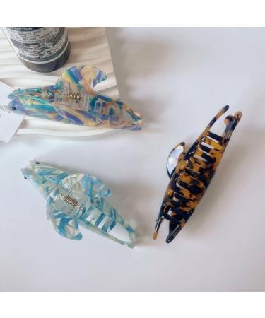 Dolphin & Shark Hair Claw Clips Set - Acetic Acid Hair Accessories for Girls & Women - Buy Online on GoSupps.com