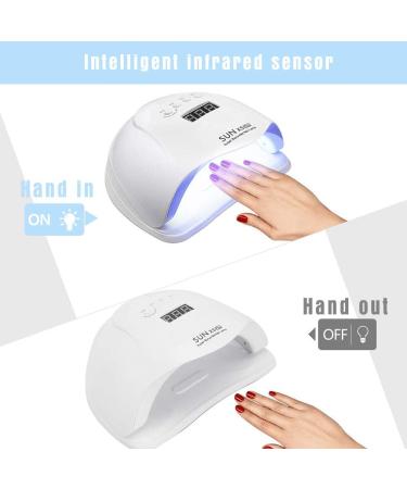 YOYEWA 150W UV Nail Lamp - Professional Quick-Drying Nail Dryer for Gel Polish - 4 Timers, Automatic Sensor - Ideal for Home and Salon Use - Buy Online on GoSupps.com