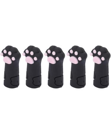 Silicone Cuticle Trimmer Cover Protector Lightweight Anti-Abrasion Cat Paw Shape Cuticle Scissors Cover (Black) - Buy Online on GoSupps.com