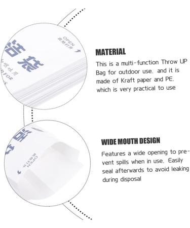 50pcs Healeved Vomit Bags for Car - Disposable Emesis Bags for Aviation & Travel - Buy Online on GoSupps.com