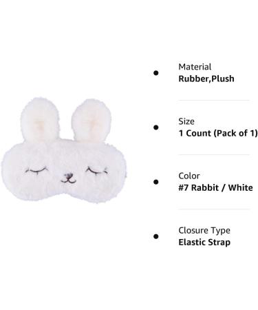 ULIFEMALL Cute Rabbit Sleeping Mask - Soft Plush Bunny Blindfold for Kids and Adults - Buy Online on GoSupps.com