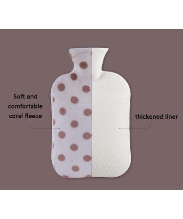 Maies 2L Classic Heat & Cold Water Bottle with Soft Flannel Cover - Perfect for Pain Relief & Warmth for Neck and Shoulders - Buy Online on GoSupps.com