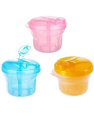 Healifty Baby Milk Powder Dispensers - Portable Storage Container for Travel - 3pcs(Random Color) - Buy Online on GoSupps.com