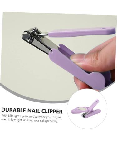 minkissy 1pc Nail Clippers Puppy Nail Illuminated Nail Clipper Cuticle Clippers Toenails Clippers Manscape Trimmer for Men Toenail Clipper Stainless Steel Japan Miss Magnifier Purple 15*4.5*1.6cm Purple - Buy Online on GoSupps.com
