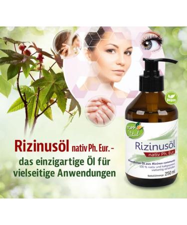 KOPP VITAL Castor Oil 250 ml | Premium Native Cold Pressed | Versatile Applications | Alkaloid-Free & Value Packed - Buy Online on GoSupps.com