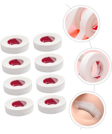 Beavorty 18 Rolls eyelash tape Adhesive Fabric lash Tap Under Eye tape eyelash patches soft eyelash patches eyelashes extension tape tool white Polyolefin film eyes lifting belt - Buy Online on GoSupps.com