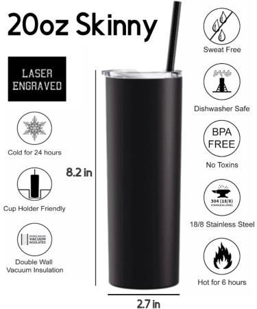 Personalized Nurse Tumbler - Unique Gifts for RN Doctor Nursing Student | Laser Engraved Stethoscope & Heartbeat Design - Buy Online on GoSupps.com