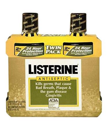 Listerine Antiseptic Mouth Wash Original Flavor Bottle  1.5 L  2 Piece