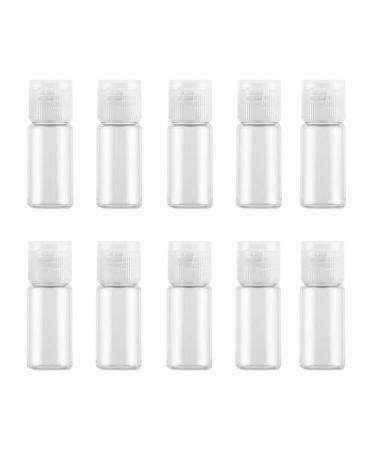 12Pcs 15ml Clear Plastic Empty Travel Bottles Container with Flip Cap Refillable Toiletry Bottles Containers Cosmetic Sample Bottles for Shampoo Body Wash Lotion Essential Oil 15ml/0.5oz