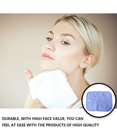 AUklOPVZZ 10 Pieces Polyester Woman Face Cleaning Cloth Replacement Solid Color Ladies Makeup Cosmetic Remover Pad Accessories Light Purple - Buy Online on GoSupps.com