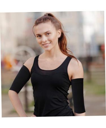 Arm Shaper Compression Sleeves - Weight Loss Upper Arm Toner for Men & Women | 2 Pair Black - Buy Online on GoSupps.com