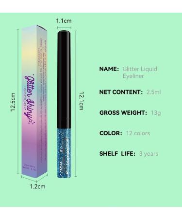 Glitter Eyeliner Liquid Eyeliner Glitter Glitter Eyeshadow Glitter Makeup Stage Makeup (11) - Buy Online on GoSupps.com