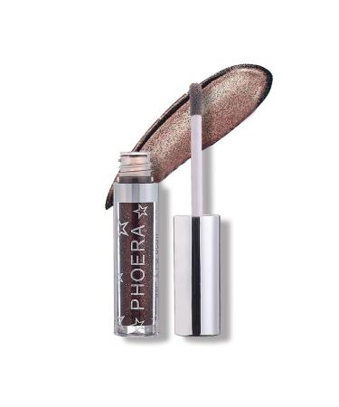 Zavarea Long Long Lasting Waterproof Highly Pigmented Shining Shimmer Liquid Eyeshadow Metallic Pigments Makeup Metals Gloss Gift for Lady for Party Festival 12 Colors (A07)