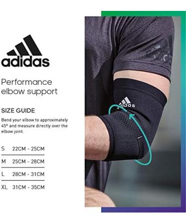 Buy adidas Unisex-Adult Performance Elbow Support - Blue M | International Shipping Available - Buy Online on GoSupps.com