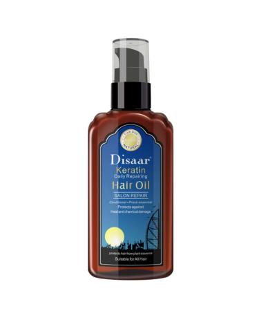 Keratin Hair Oil Ultra Moist Daily Repairing Rich Proteins and Vitamins Protect Hair from Plant Essence 120ml (KERATIN OIL)