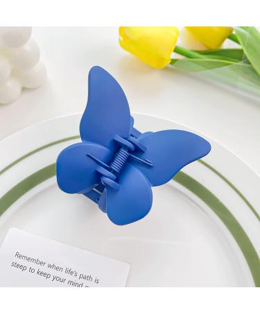 8PCS Butterfly Hair Clips for Women and Girls - Small & Medium 90s Style Claw Clips - Strong Hold for Thick and Thin Hair - 8 Colors - Buy Online on GoSupps.com