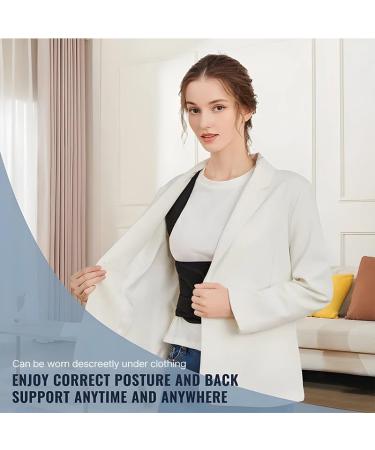 Black Posture Lumbar Support Belt for Women | Adjustable Back Pain Corrector - Breathable & Comfortable for All Ages - Buy Online on GoSupps.com