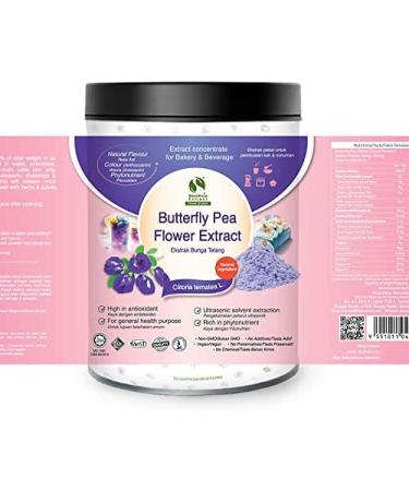 2x Butterfly Pea Flower Extract - Bionutricia Extract Natural Asian Gourmet Standardized Fresh Beverage or Bakery Ingredient | High Antioxidant - Buy Online on GoSupps.com